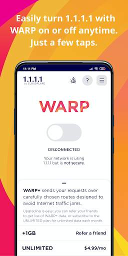 1.1.1.1: Faster & Safer Internet screenshot 1