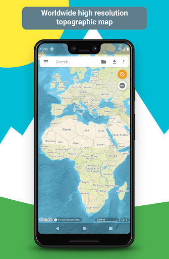 E-walk hiking & trekking offline GPS screenshot 1