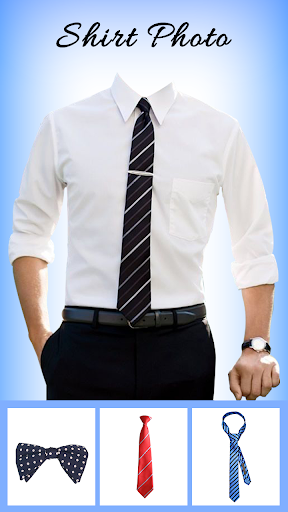 Man Blue Shirt Photo Suit 4 تصوير الشاشة