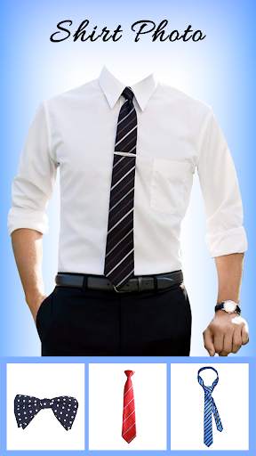 Man Blue Shirt Photo Suit screenshot 4