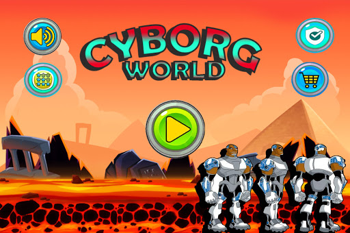 Cyborg Titans Run Jungle Adventure World screenshot 1