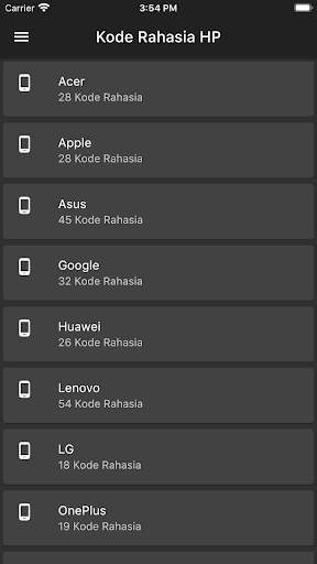 Kode Rahasia HP screenshot 2