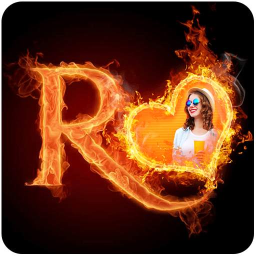 Fire Text Photo Frame 1.0.5