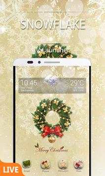 Snowflake Dynamic V Launcher Theme screenshot 1
