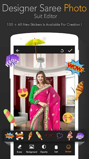 Designer Saree Photo Suit screenshot 5