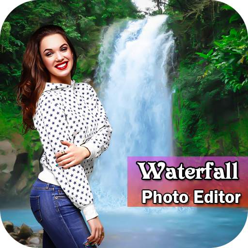 Waterfall Photo Frame : Cut Paste Editor 1.4