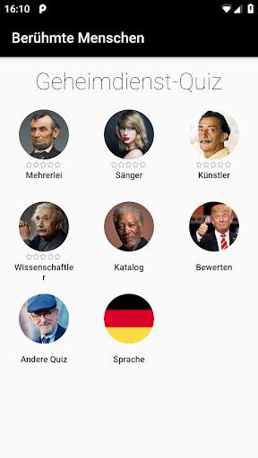 Berühmte Leute - Foto-Quiz screenshot 1