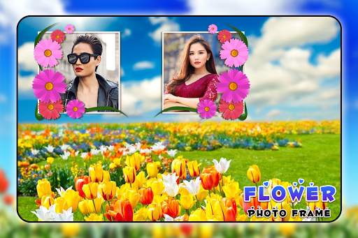 Flower Dual photo frames 3 تصوير الشاشة