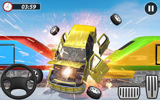 Train Crash Car Derby Demolition Racing Arena 2020 screenshot 3