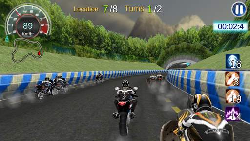 Moto Racing 3D Game screenshot 2