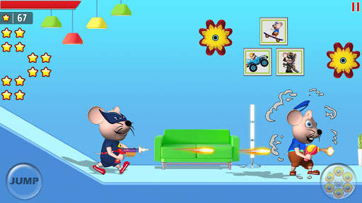 Mouse Mayhem Kids Cartoon Racing Shooting games screenshot 2
