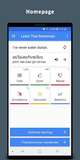 Learn Thai Sentences скриншот 4