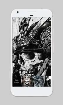 Statue Freedom Dark Skull Bones Skeleton App Lock screenshot 3