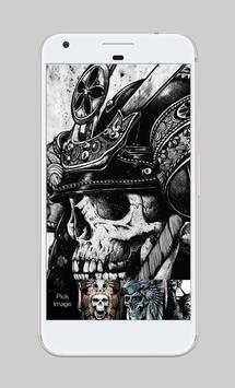 Statue Freedom Dark Skull Bones Skeleton App Lock screenshot 3