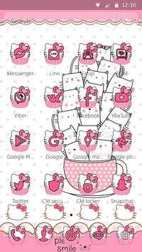 Princess Kitty Pink Cute Cartoon Theme screenshot 7