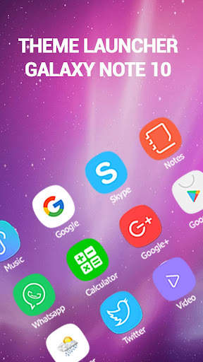 Launcher theme Galaxy Note 10 screenshot 1