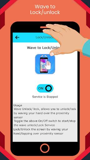 Wave to Lock/Unlock Screen screenshot 4