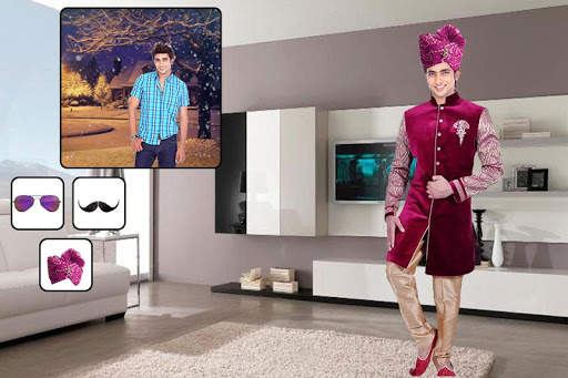 Men Sherwani Photo Suit Editor screenshot 1