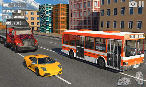 Racing In Bus 3D screenshot 1