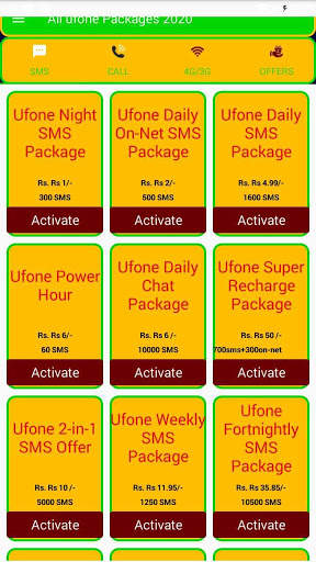 All ufone Packages 2020 | ufone Packages Bundle screenshot 3
