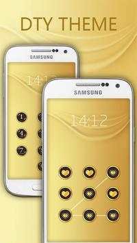 Applock Theme Gold screenshot 1
