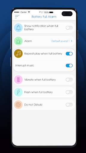 Battery Full Long Live Alarm screenshot 2