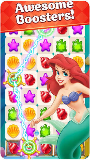 New Match 3 Mermaid Match Puzzle screenshot 2