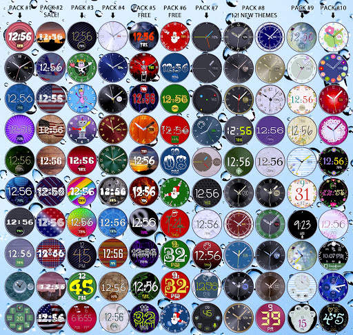 Bubble Cloud Tile Launcher Watch face (WearOS) screenshot 24