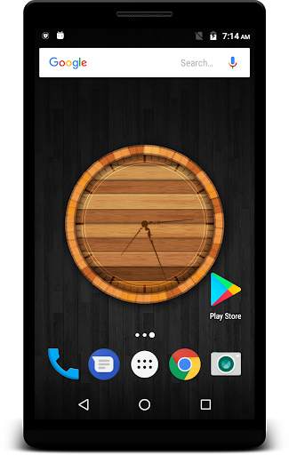 Wood Clock Live Wallpaper screenshot 1