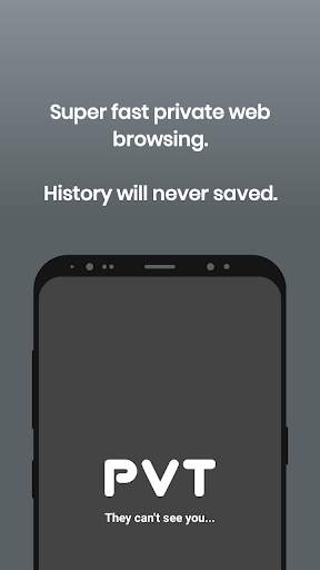 PVT Browser - Privacy web searching screenshot 1
