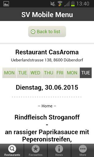 Mobile Menu screenshot 4