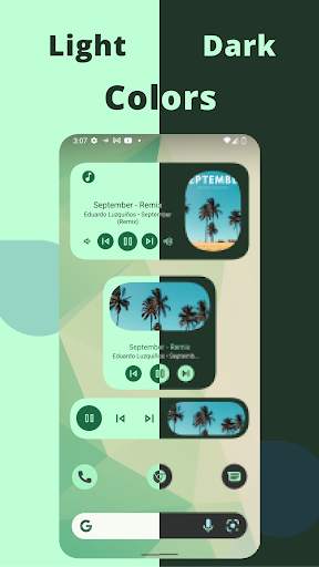Music Widget Android 12 screenshot 3