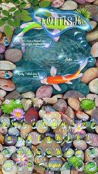 Live 3D Animated Koi Fish Keyboard Theme screenshot 1