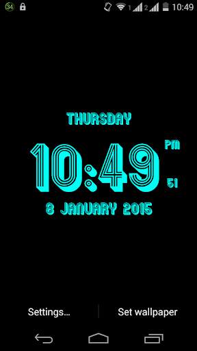 3D Clock Live Wallpaper screenshot 2