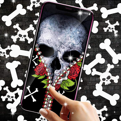Skull lock screen zipper screenshot 4
