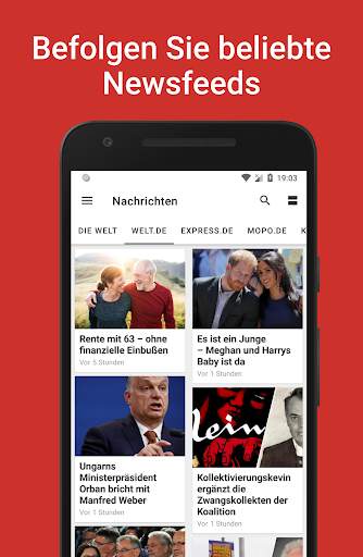 Nachrichten und Zeitungen screenshot 1
