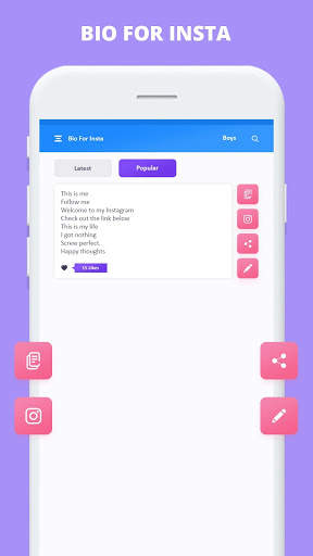 Cool Bios Idea - Quotes Idea screenshot 7