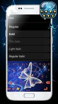 Neon Butterflies Keyboard screenshot 3