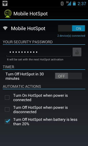 Mobile HotSpot screenshot 1