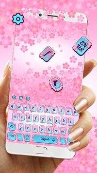 Pink Blossom Keyboard Theme screenshot 1