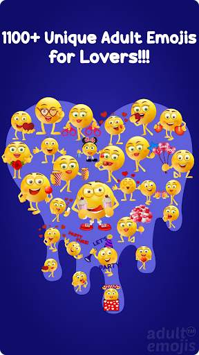 Adult Emoji Sticker Keyboard for Lovers स्क्रीनशॉट 2
