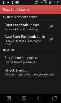 Lock for FaceBook screenshot 1