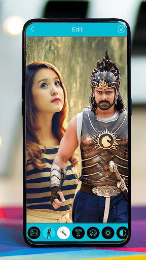 Selfie With Prabhas - Bahuballi Photo editor screenshot 1
