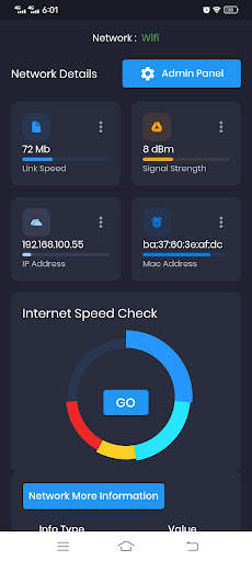 Router Setup Page screenshot 1