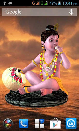 3D Little Krishna Live Wallpaper screenshot 5