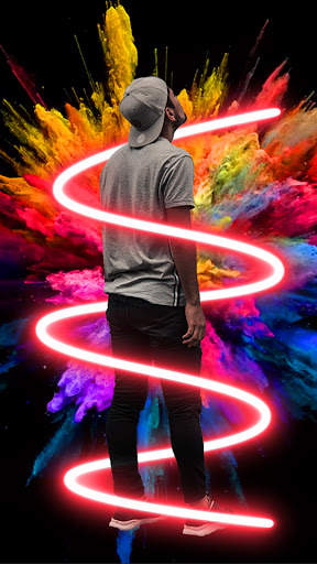 Video Editor- Drip Art, Neon Line Art, Spiral Art 1 تصوير الشاشة