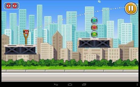 knock down : angry spider-hero VS crazy pigs screenshot 3