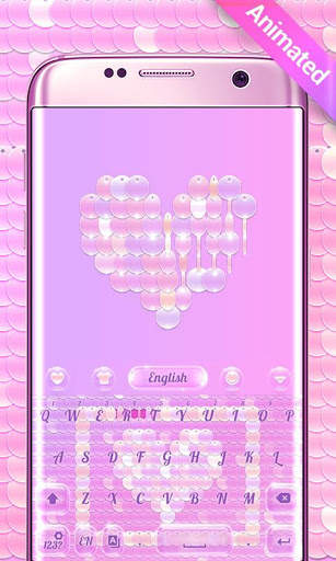 Sequin Flip GO Keyboard Animated Theme screenshot 1