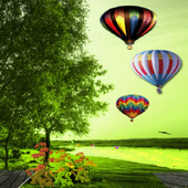 Balloon On River LWP icon