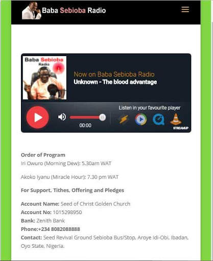 Baba Sebioba Radio screenshot 2